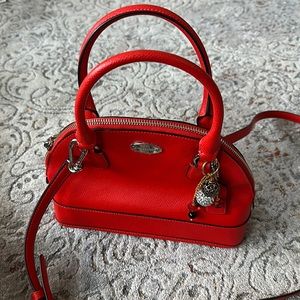 Crossgrain Leather Cora Domed Satchel Cross Body Handbag.  USED ONCE!!